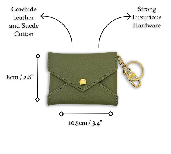 Dressupyourpurse Vachetta and Cowhide Leather Mini Tassel Bag 