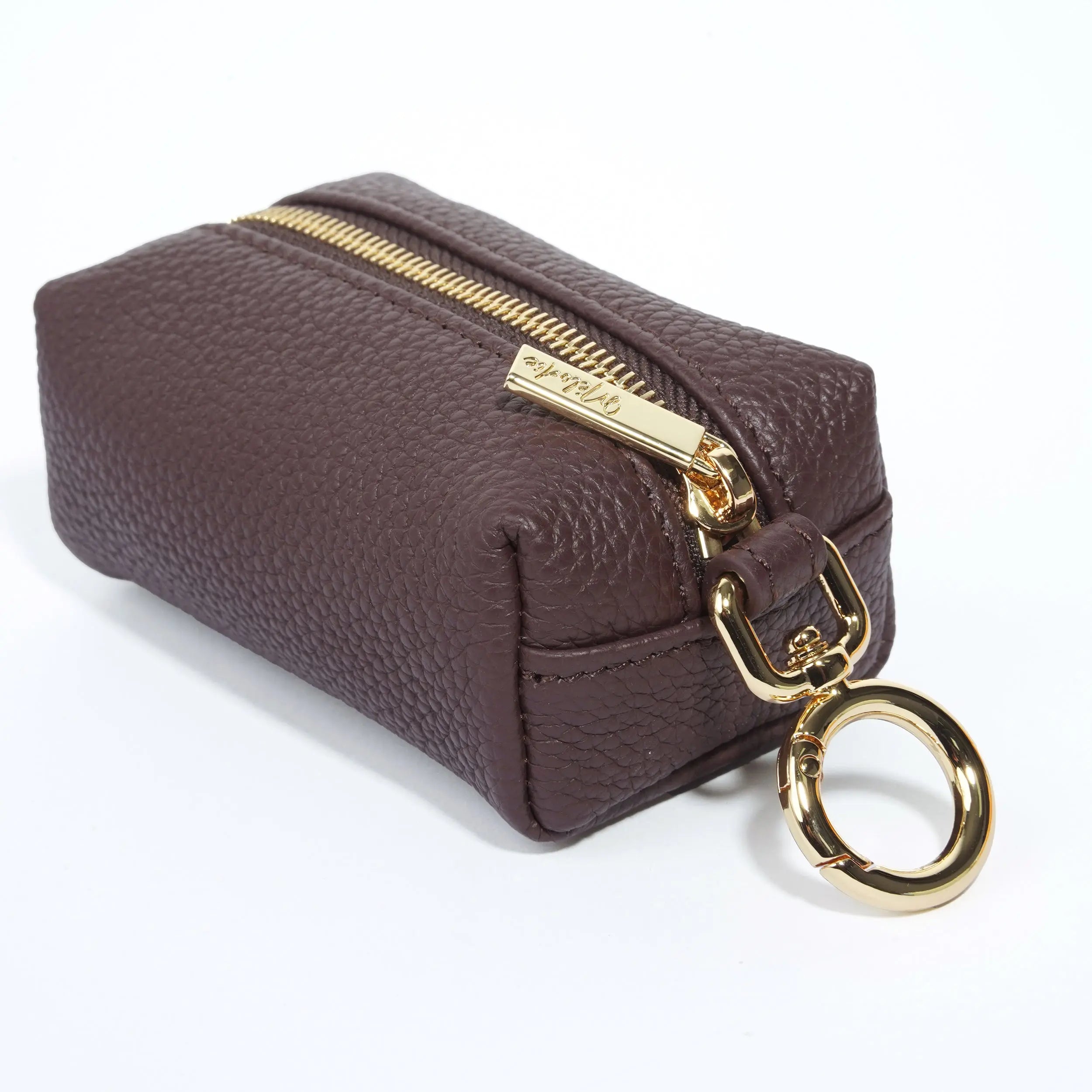The Key Cube - Togo Leather Versatile Pouch with hook dressupyourpurse
