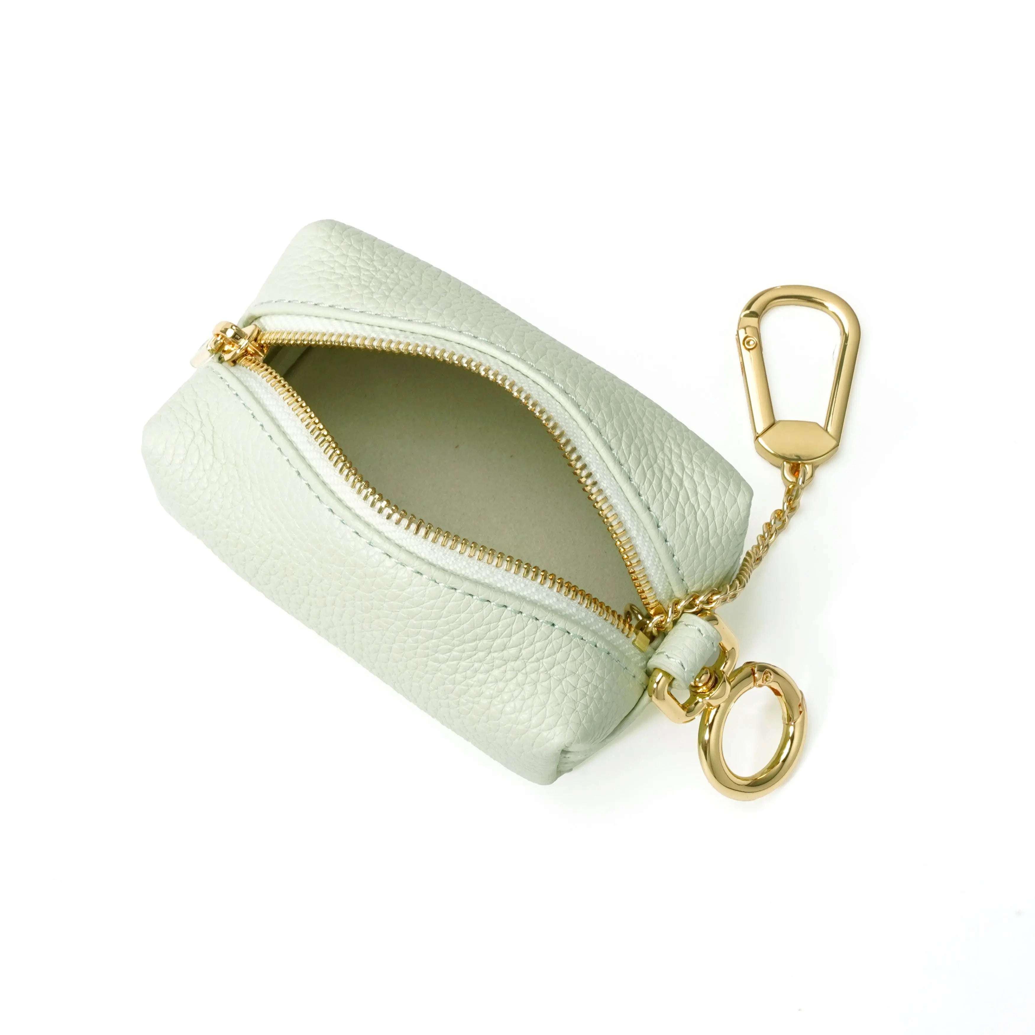 The Key Cube - Togo Leather Versatile Pouch with hook dressupyourpurse