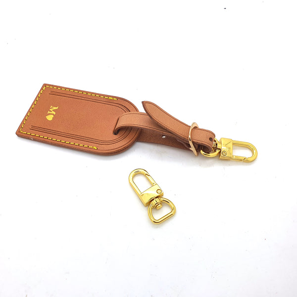 15mm HANDBAG HOOK FOR LUGGAGE TAG GOLD LOBSTER CLASP KEYRI suit Louis  Vuitton LV