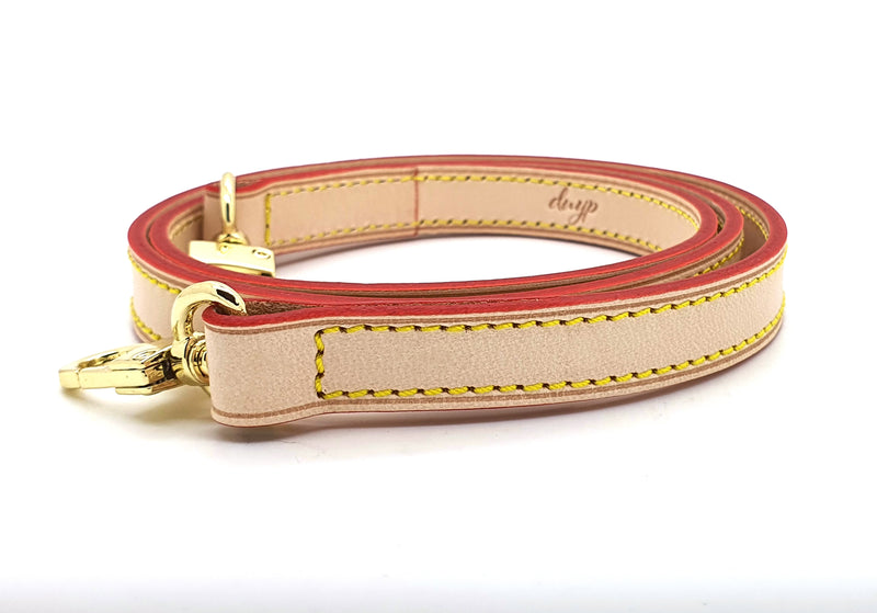 1.5cm Vachetta Leather Crossbody Strap for Medium Sized Louis