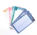 Weekly and monthly Planner Refill for Agenda MM, 6 rings A6 agenda