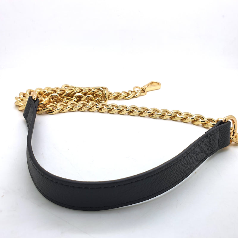 Leather and Metal Chain from 100 to 130 cm _ USA AVAILABLE ONLY