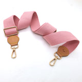 Cotton and leather Adjustable Crossbody Strap 35mm - 6 colors