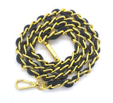 Leather and Aluminum Clip Chain 90-140cm