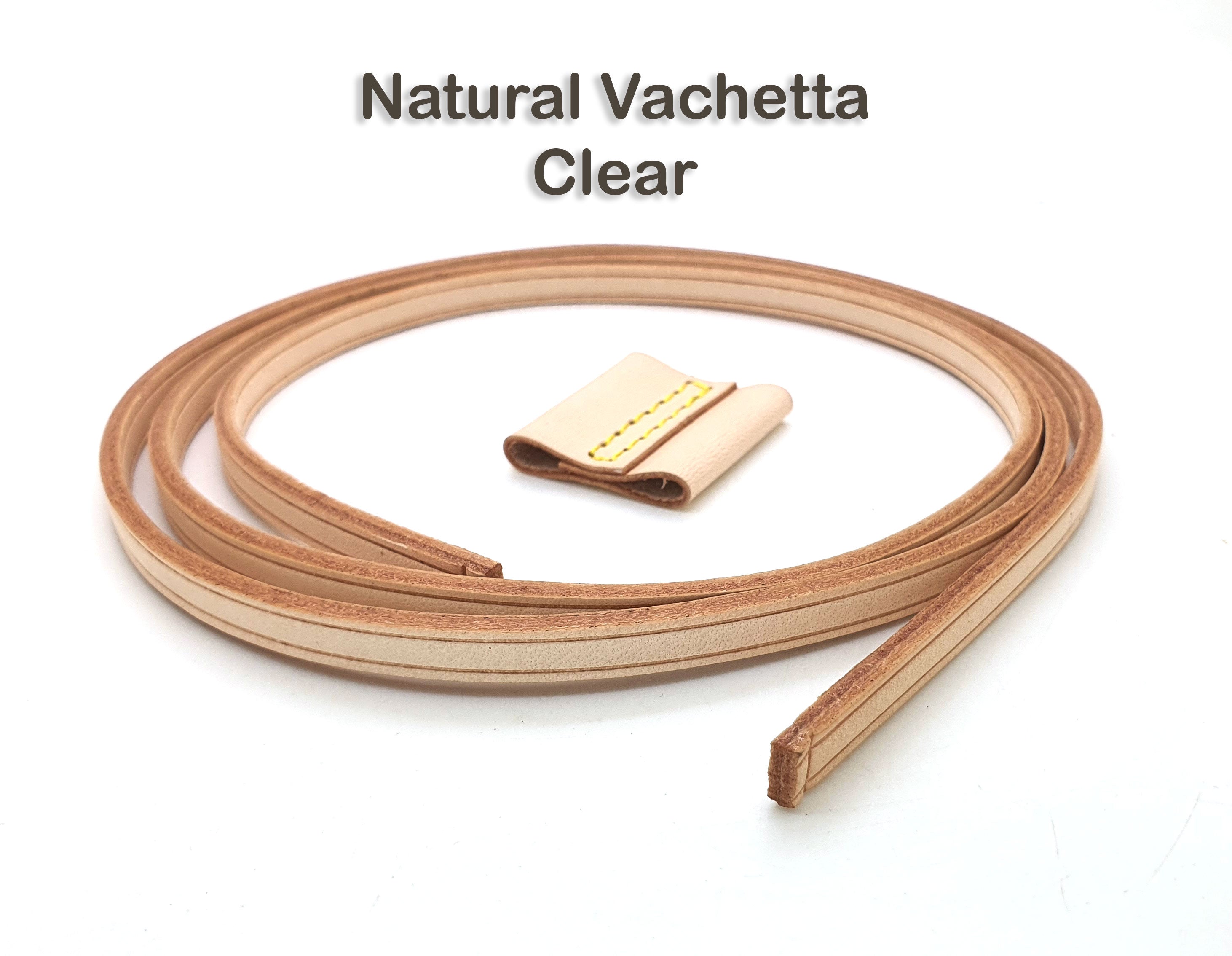 Vachetta Leather Drawstring Cord 6mm with Slide - for NOE, MONTSOURIS...