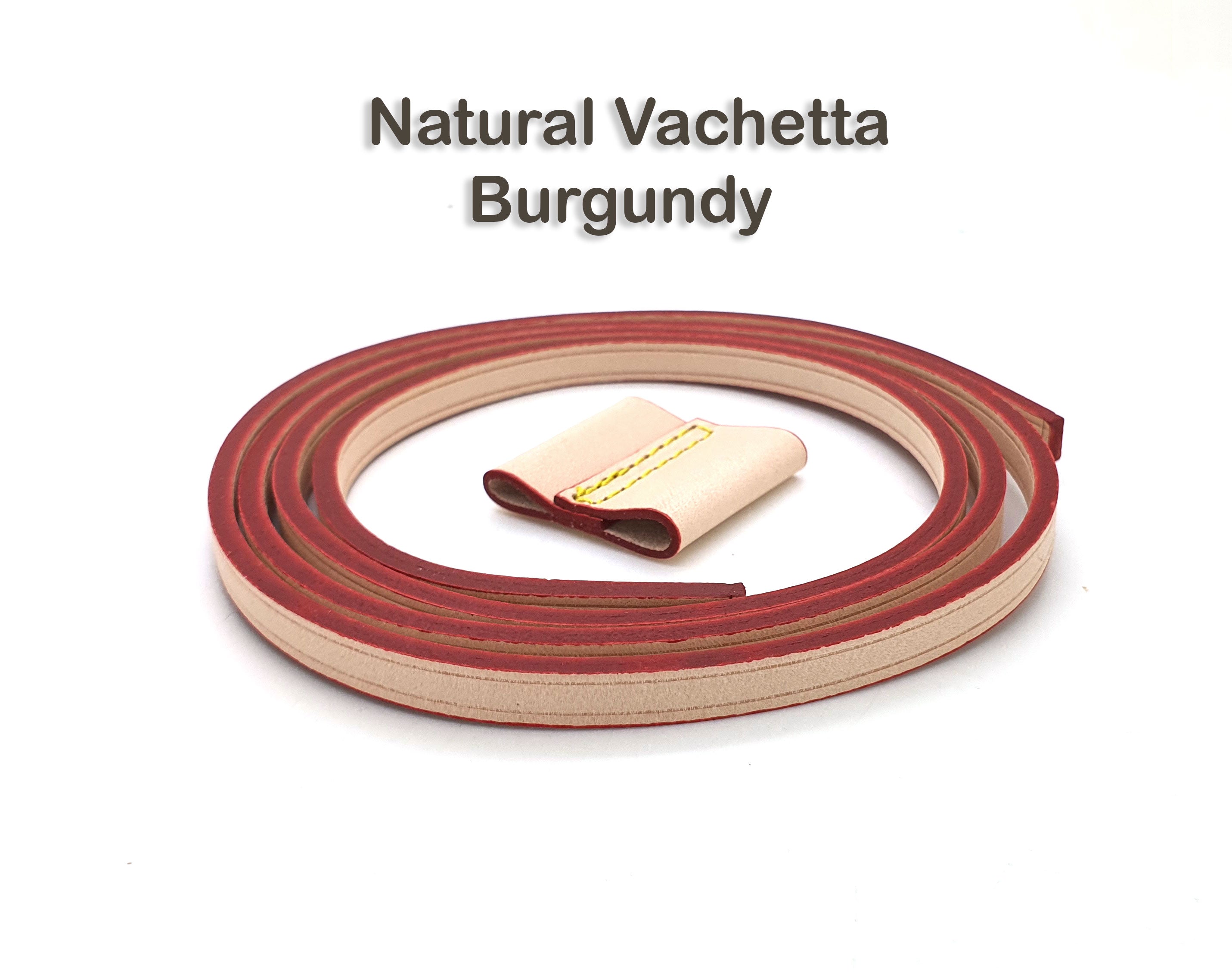 Vachetta Leather Drawstring Cord 6mm with Slide - for NOE, MONTSOURIS...