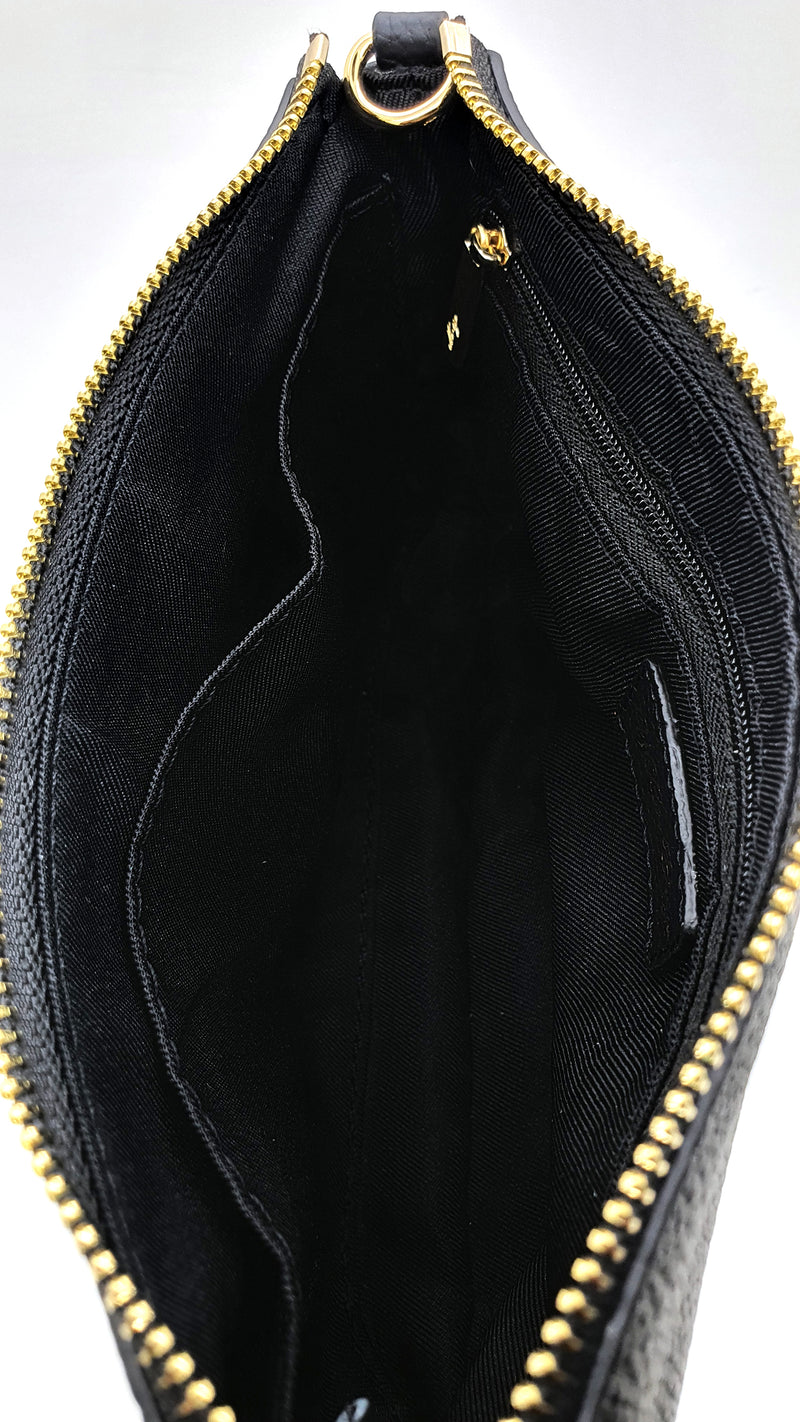 HCC x DUYP - Medium Pochette - Black Grained Leather