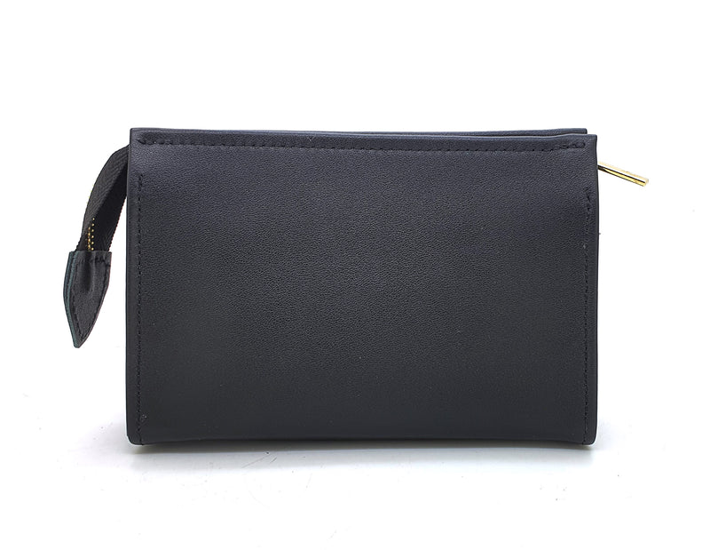 Travel Pouch - Black Classic Leather