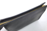 Leather Toiletry Pouch 15 - Black