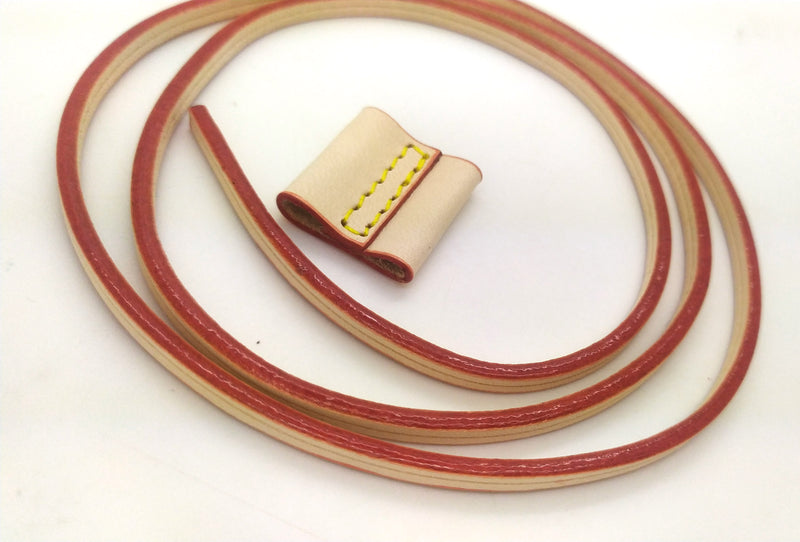 Tanned Cowskin Leather Drawstring Cord 6mm (for Noé, Montsouris