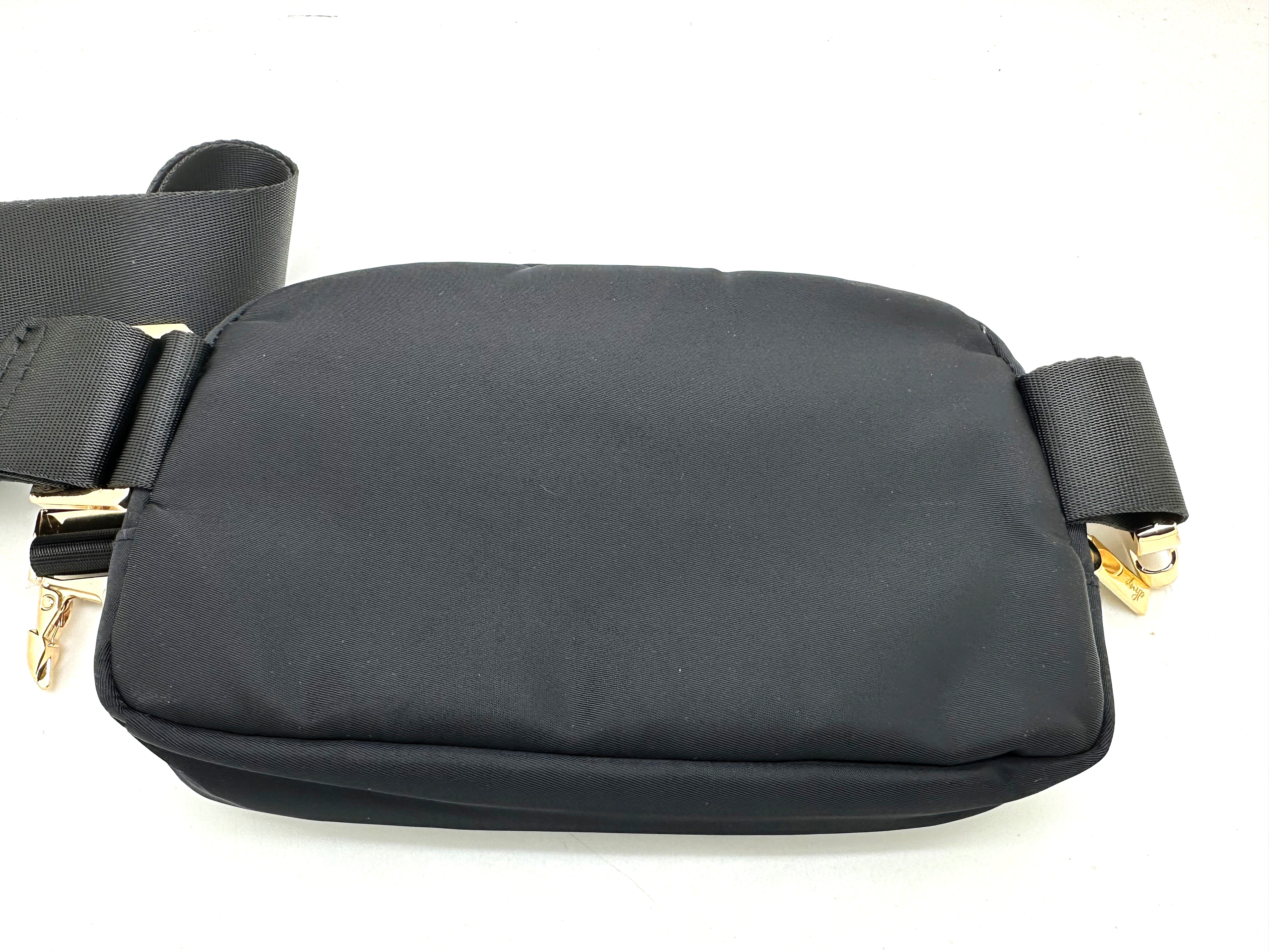 Sac "On the Move" - ​​Sac banane en nylon premium - Noir