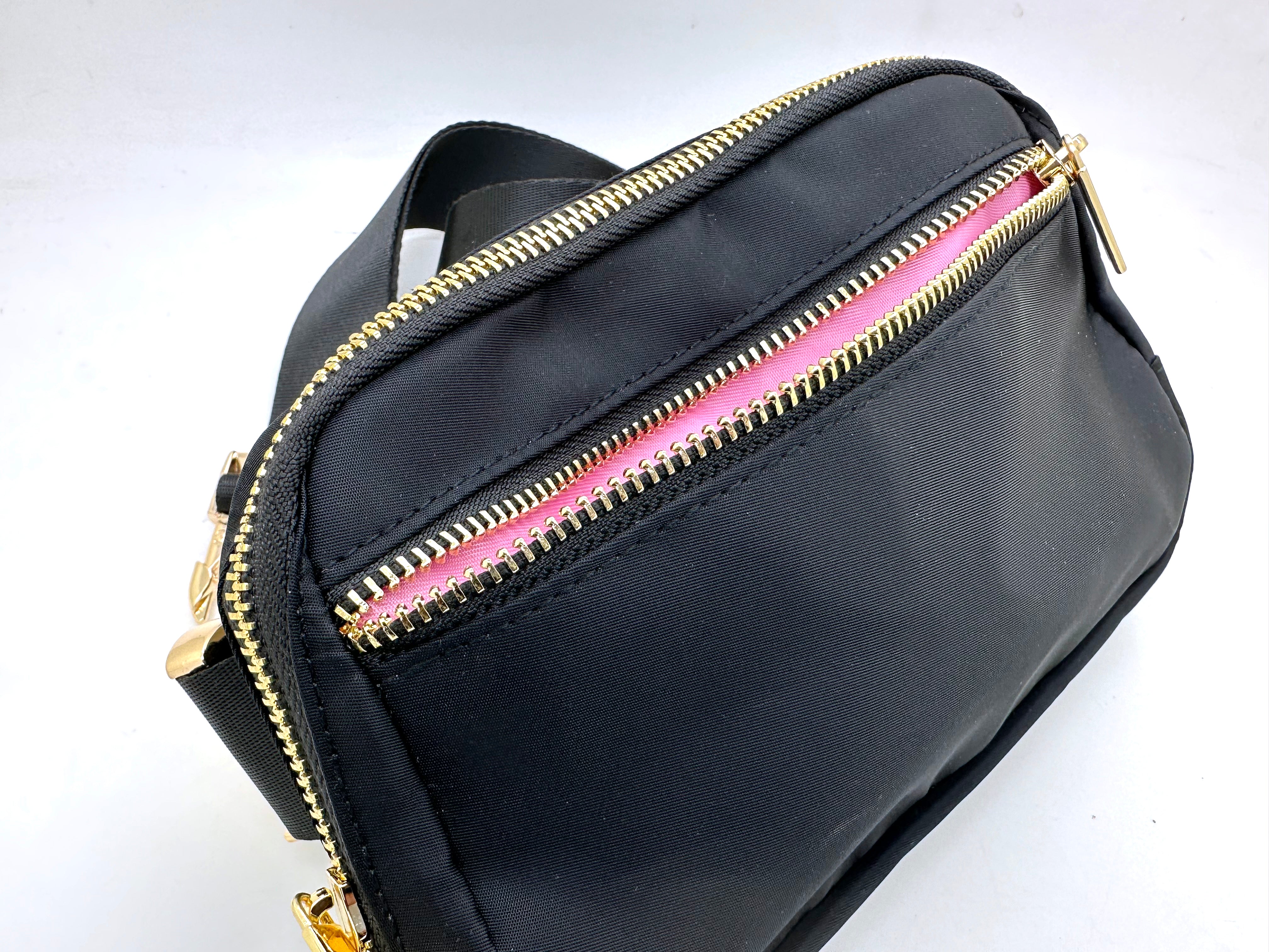 Sac "On the Move" - ​​Sac banane en nylon premium - Noir