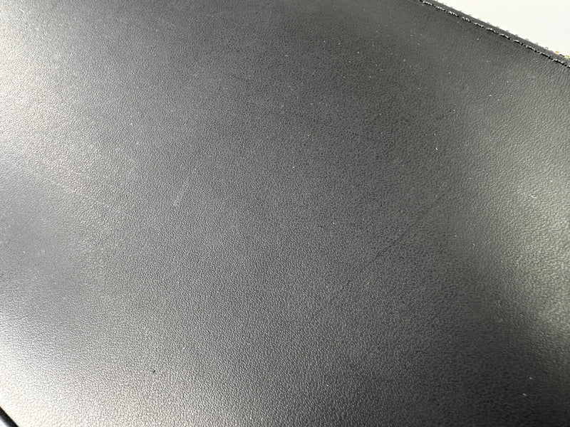 La Pochette Black Vachetta Leather Medium Pouch