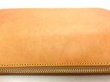 "La pochette" Honey Vachetta leather Medium Pouch