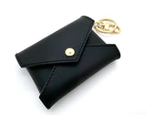 Black Vachetta Leather - Envelope trio - Clutch Set