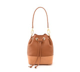 Togo Leather and Vachetta - Le Petit Bucket - Brown