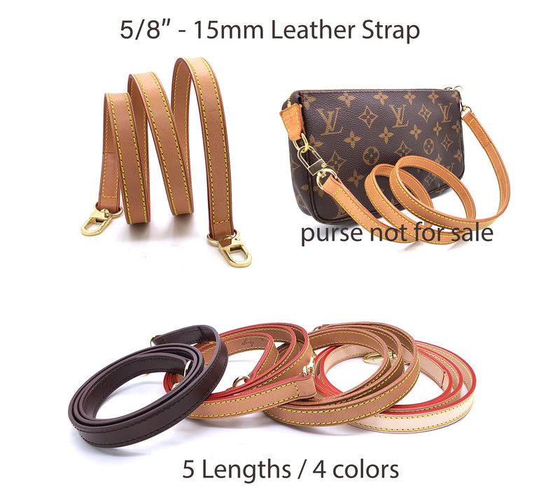LV Pochette Twin - Leather Strap - Genuine Leather Adjustable Length Strap