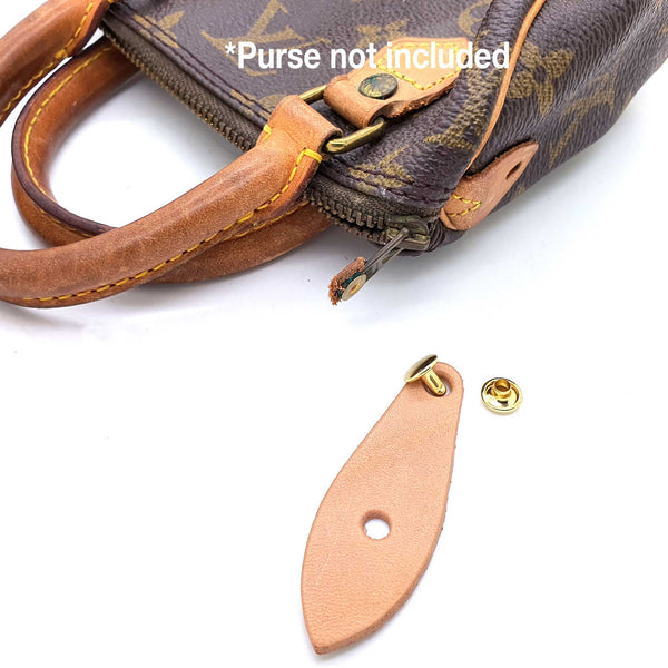 Dressupyourpurse Vachetta Leather Zip Pull zipper puller for Speedy 25 30  35 40