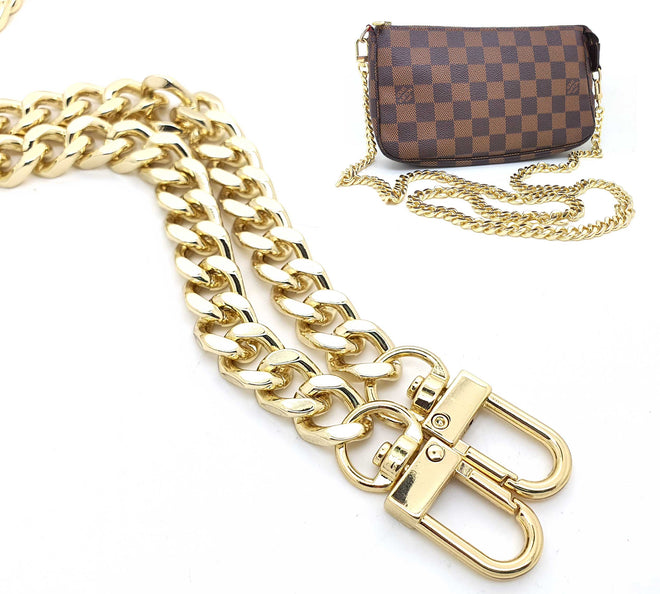 OUTLET Flat Curb Crossbody Chain from 50 to 150 cm