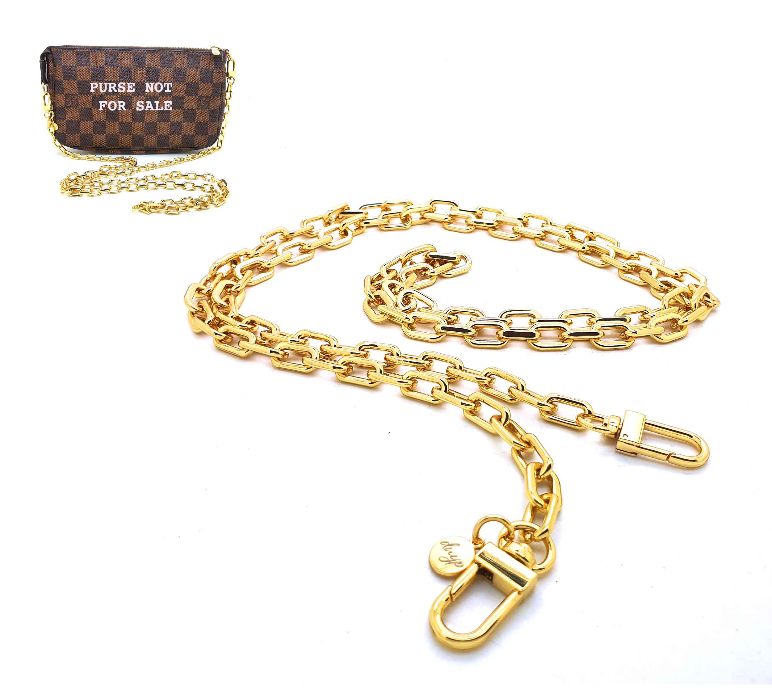 Aluminium Link Crossbody Chain - 120cm