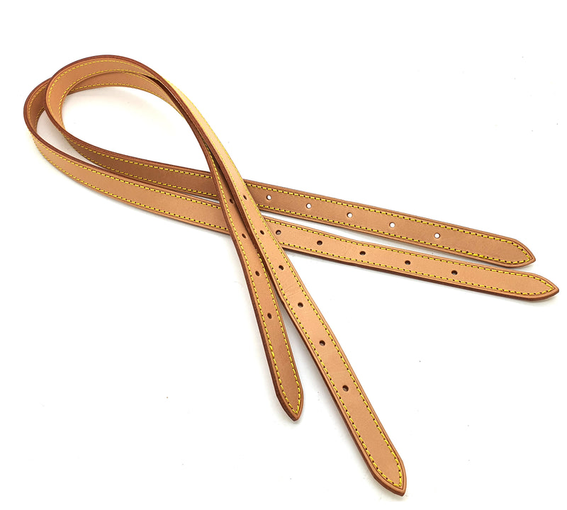 Honey Patina Vachetta Leather Button Snaps Belt Strap for