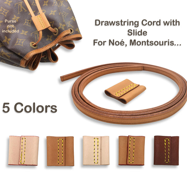 Vachetta Leather Top Handle Short Strap for Noe pm BB GM NEO Noe pochette  bags