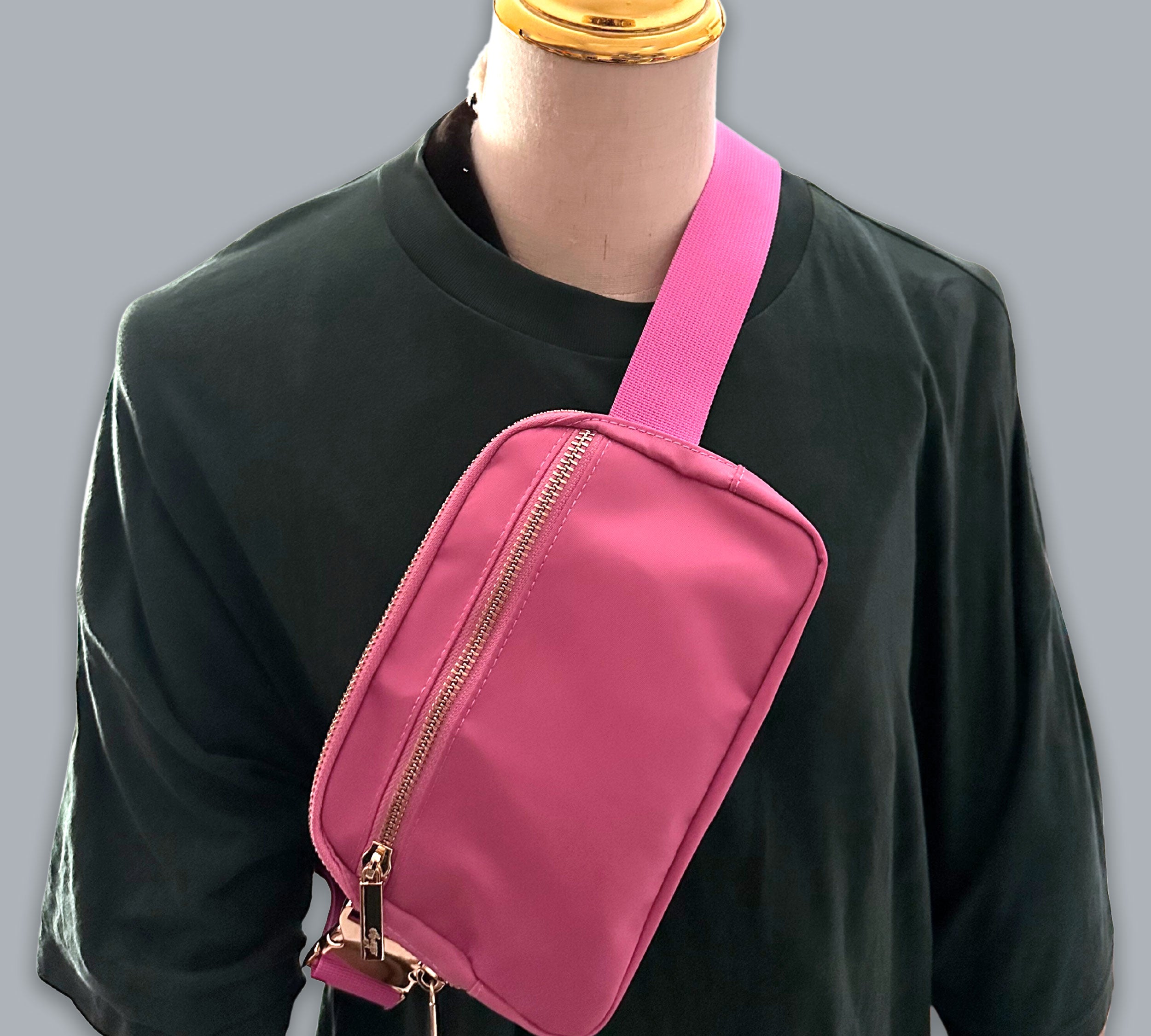 Sac "On the Move" - ​​Sac banane en nylon premium - ROSE