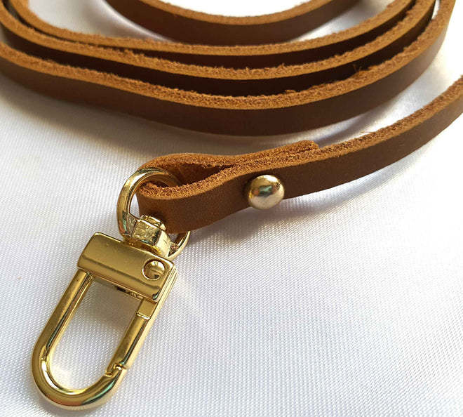 Outlet - 7mm Ultra Thin Strap 130 cm - Dark Tanned Leather