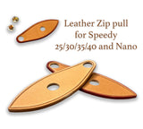 Honey Vachetta Zipper Pull Replacement for Speedy Nano 25 30 35 40