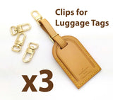 <transcy>3 x Clips zum Anbringen Ihres Gepäckanhängers</transcy>