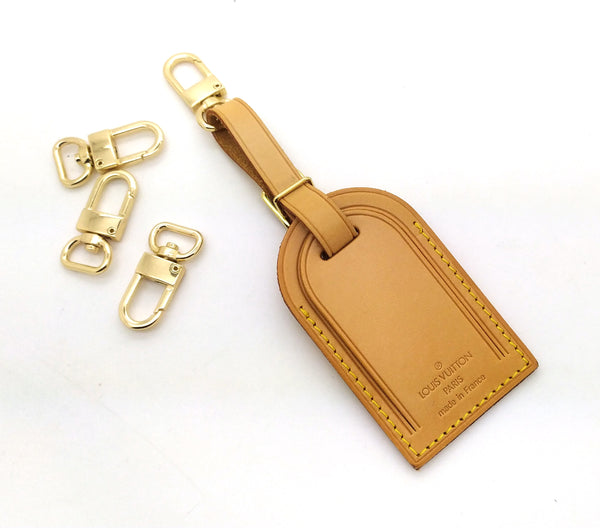 Handmade Real Vachetta Leather Key Bell Clochette Luggage Tag For