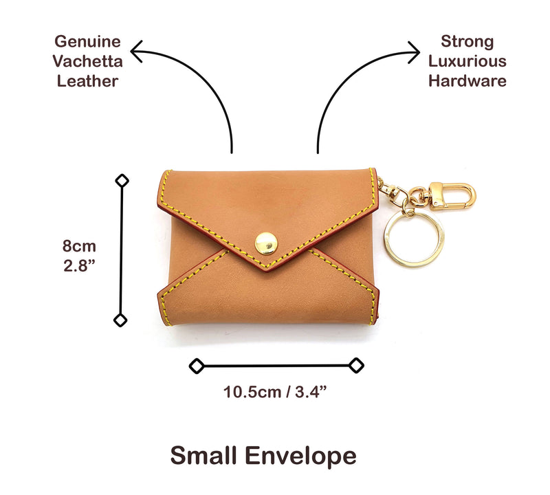 duyp Vachetta Short Leather Strap for Pochette Accessoires mini pouch purse  bag