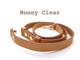 2-in-1 crossbody and shoulder leather button adjustable strap - 5 colors