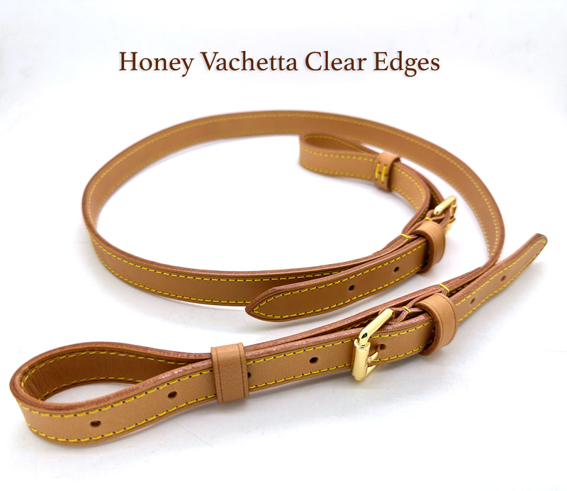 <transcy>Honing Vachetta lederen verstelbare band 15 mm (bordeauxrode beglazing)</transcy>