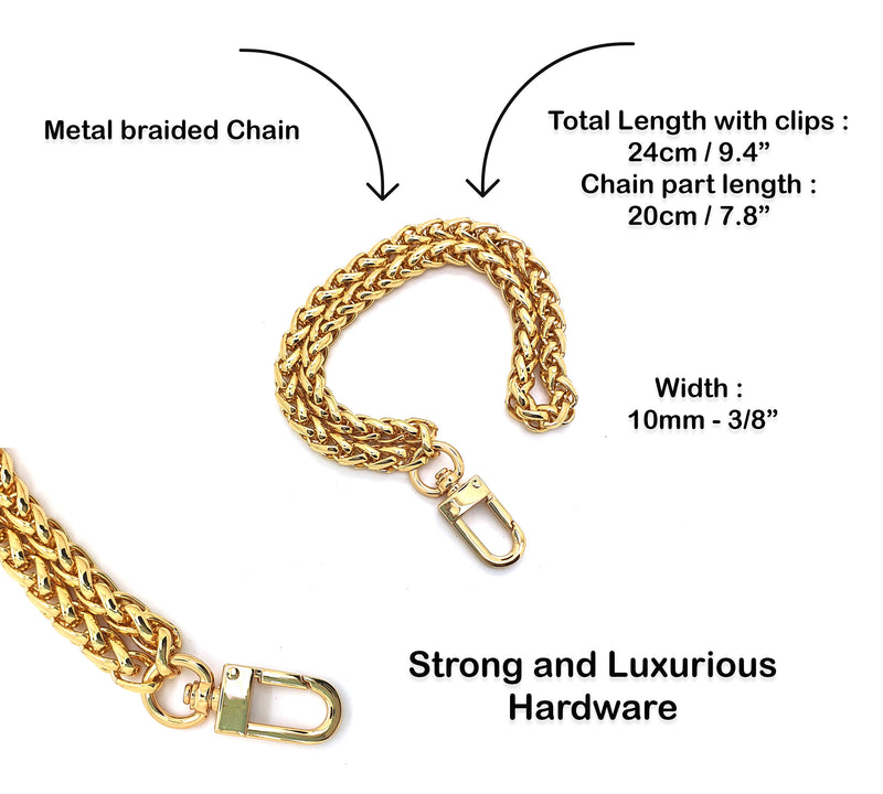 Braided Metal Wristlet Chain