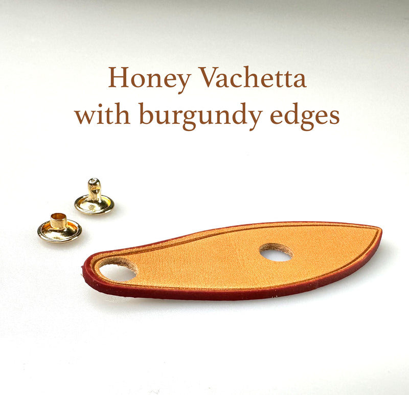 Honey Vachetta Zipper Pull leather Tab Replacement for mini Speedy